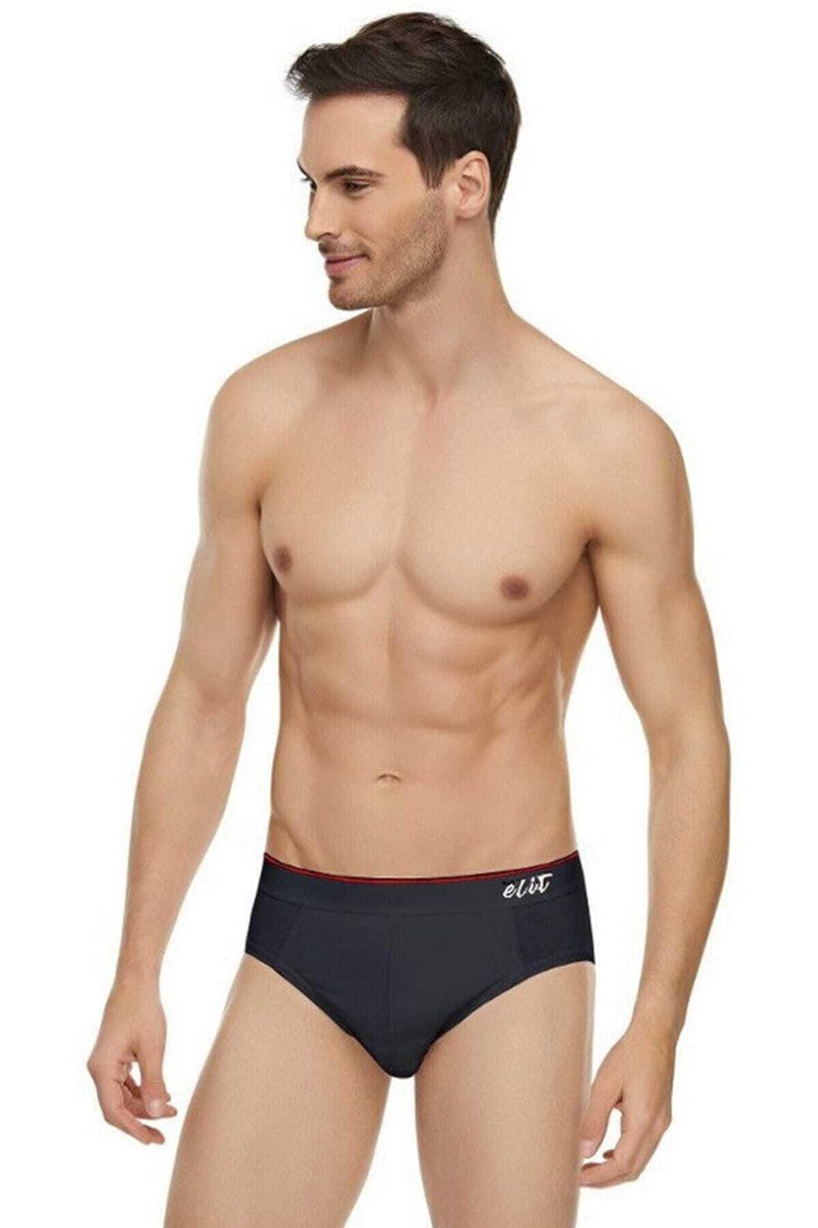 Tutku Elit Erkek Likralı Pamuklu Kemerli Spor Slip Külot 6'lı Paket